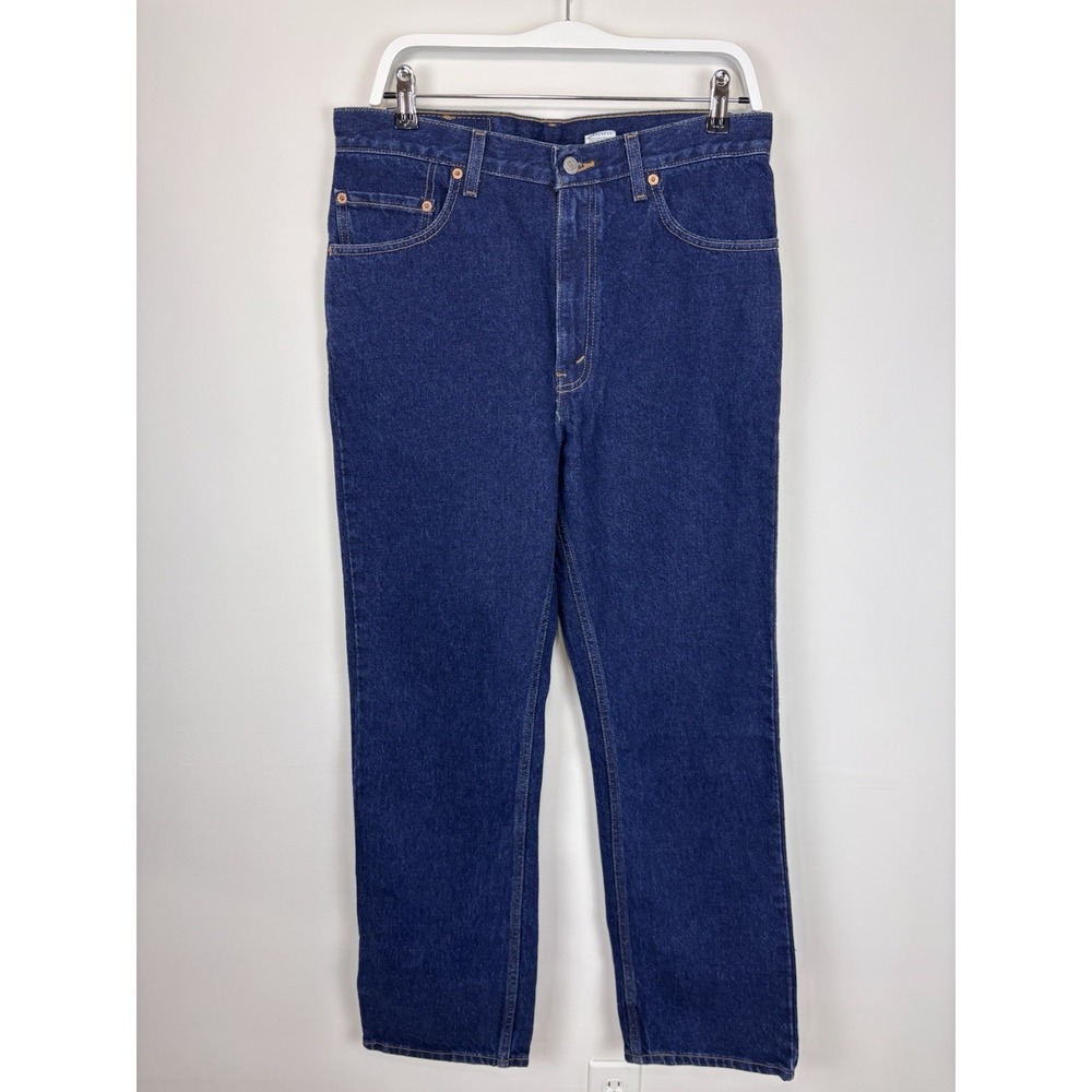 Vintage Levi's 505 Jeans Men's 33x30 Blue Dark Denim Cotton Regular Straight Y2K